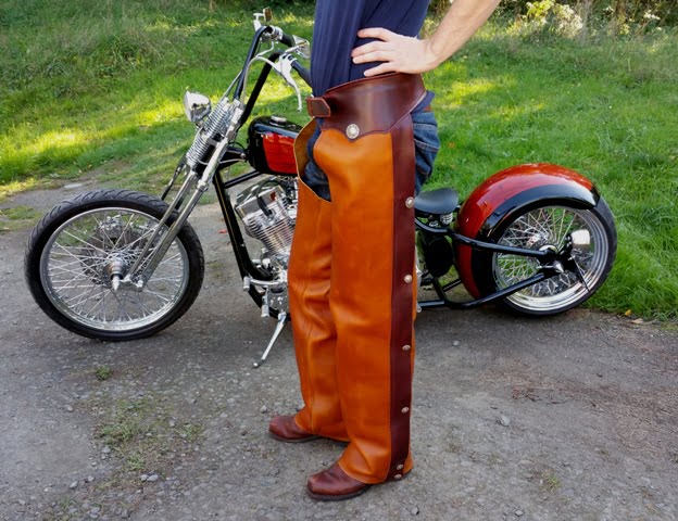 15990円 何でも揃う Motorcycle Chaps for Women - Genuine Buffalo Leather Large ＿並行輸入品