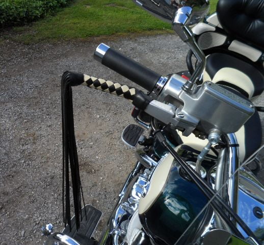 BESPORTBLE 1 Pair Leather Motorcycle Handlebar Tassel Motorcycle Fringe Grip Cover